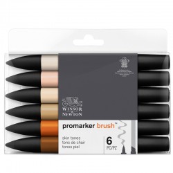 Маркеры на спиртовой основе набор 6 цветов Promarker Brush, Оттенки кожи, артикул 290127